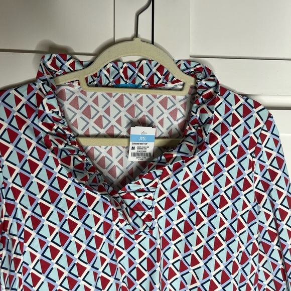 NWT J. McLaughlin ruffle neck top - Picture 3 of 3